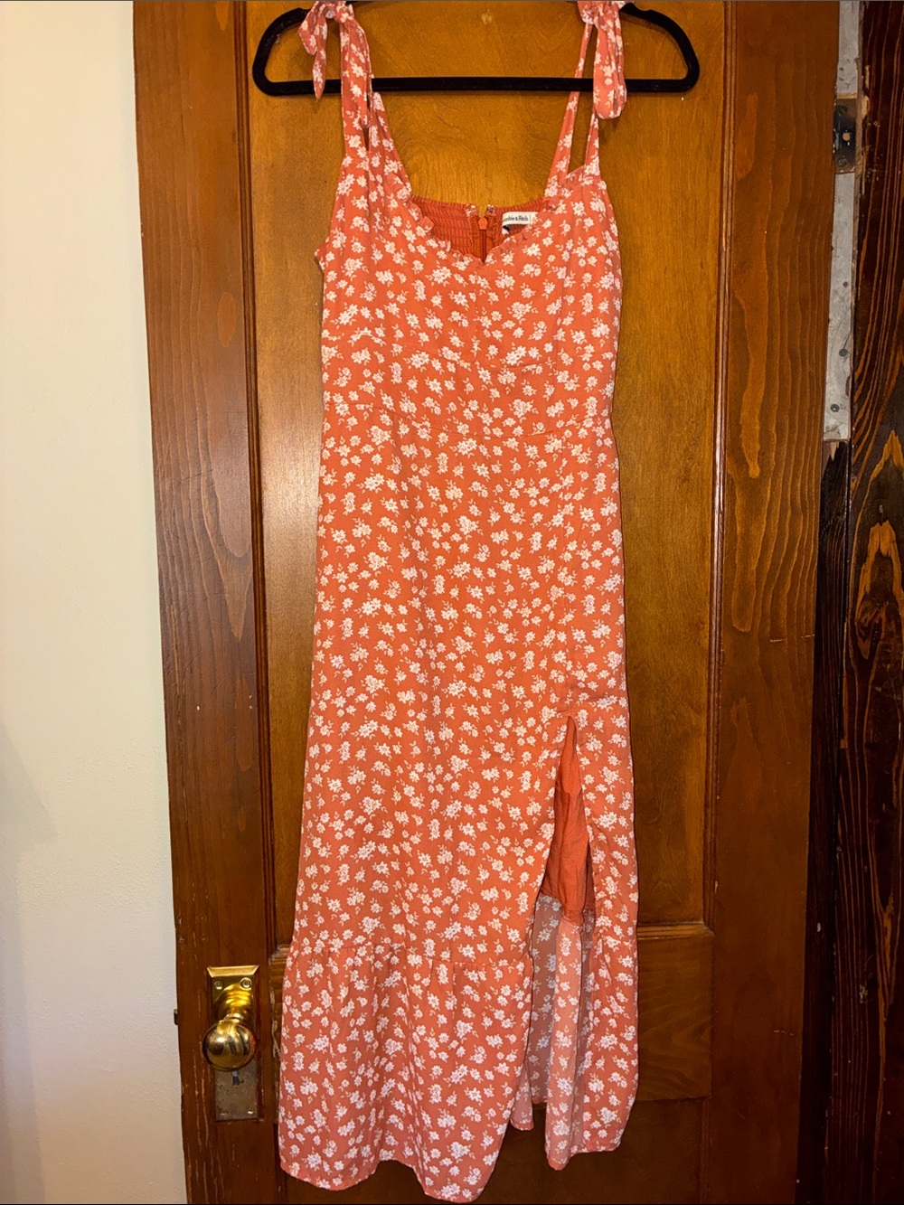 Abercrombie tie strap floral midi dress - Picture 3 of 7